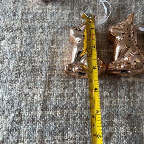 Bulldogs Ornaments Golden Color Lot of 5 - Picture 6 of 6